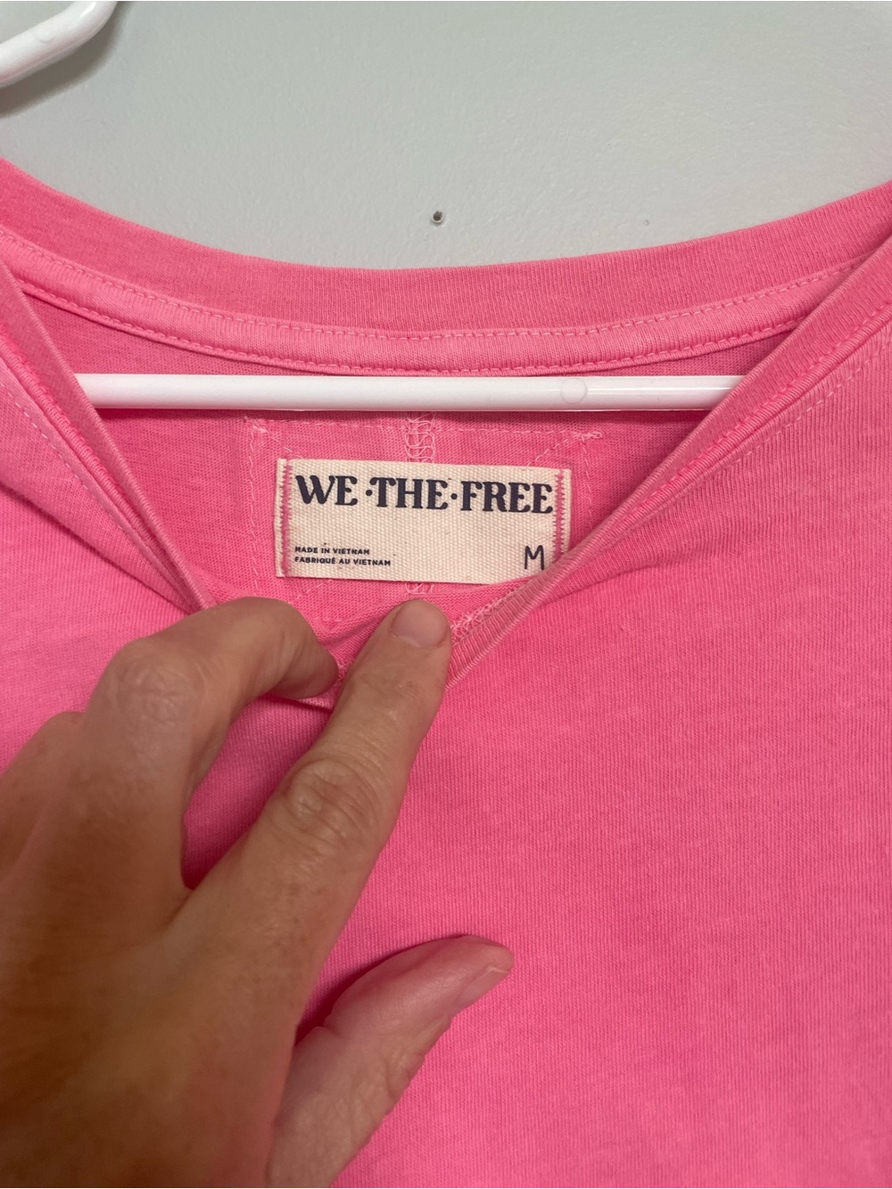We The Free Bright Pink Long Sleeve Tee - Picture 2 of 6